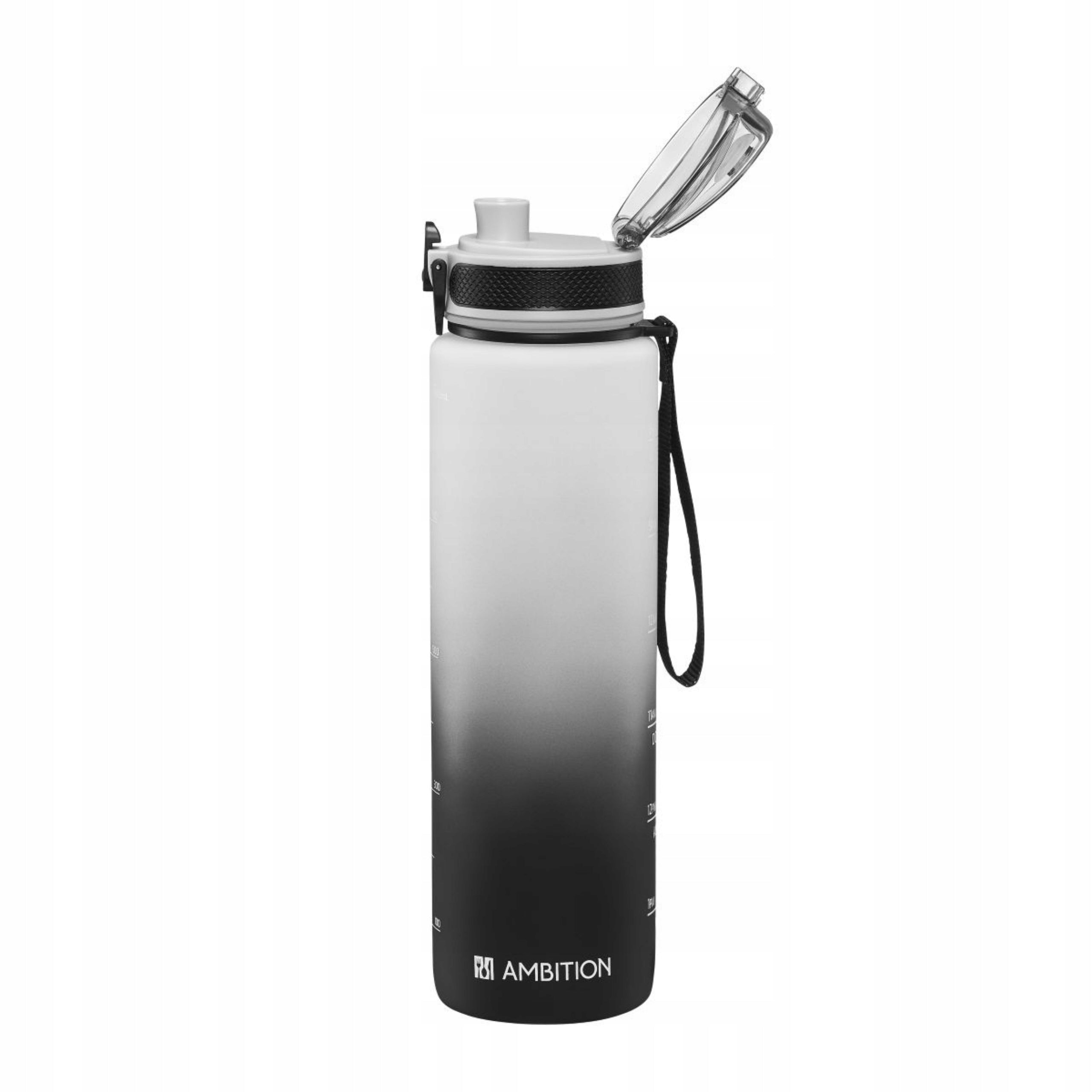 SPORTS WATER BOTTLE MOTIVATIONAL MEASURING CUP WITH HANDLE LARGE BOTTLE 1L EAN (GTIN) 5905947775880