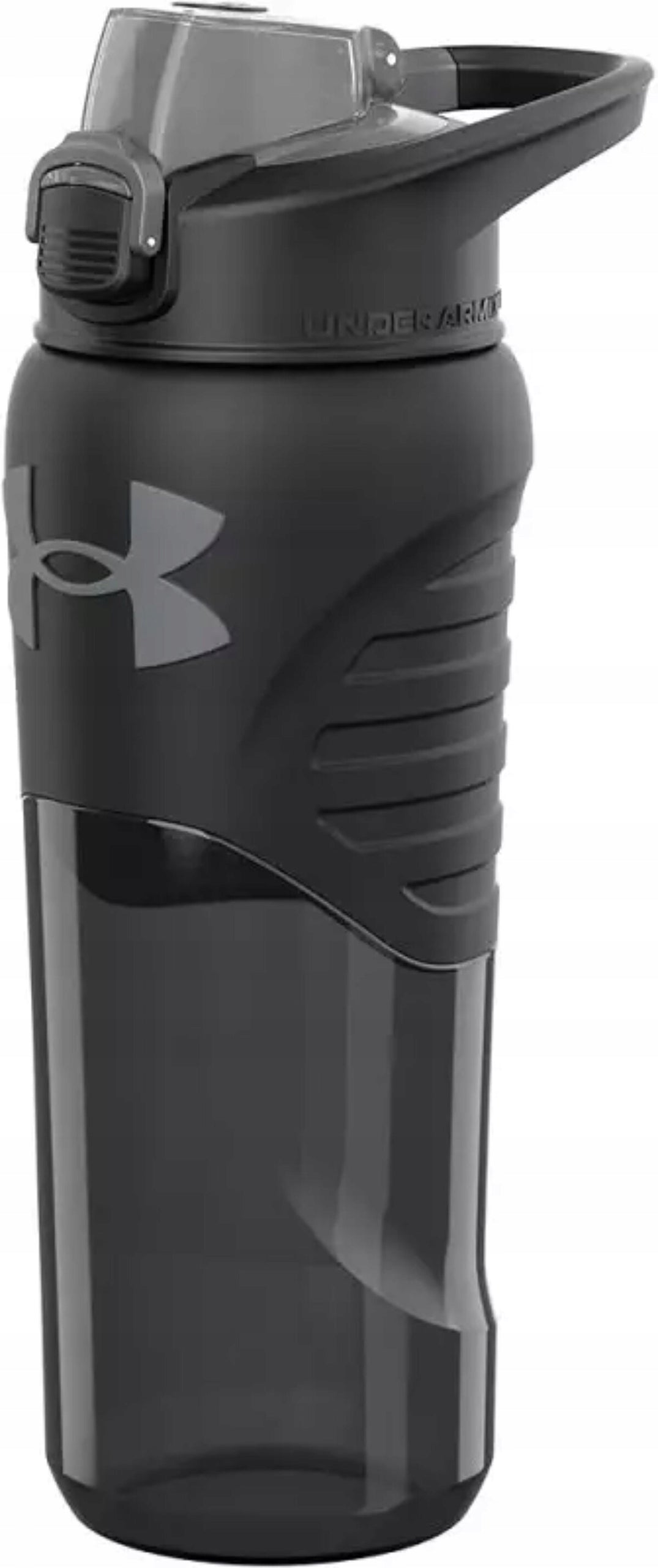 SPORTS WATER BOTTLE UNDER ARMOUR FOR GYM FOR TRAINING CLARITY BLACK 700ML