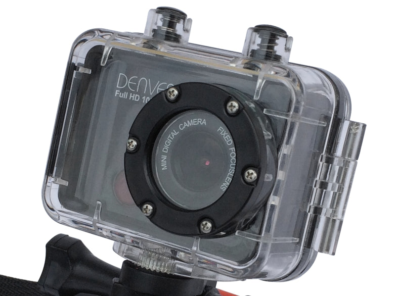 SPORTS WATERPROOF UP TO 60M CAMERA DENVER ACT5002 FULL HD + HOLDER Color black