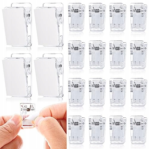 SPRING BUCKLES SELF ADHESIVE TRANSPARENT PLASTIC 20 PCS FOR HOME Brand no brand