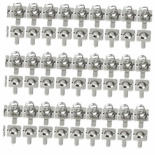SPRING-LOADED BATTERY CONTACT PLATES SET OF 30 PAIRS ELECTRONIC ACCESSORIES