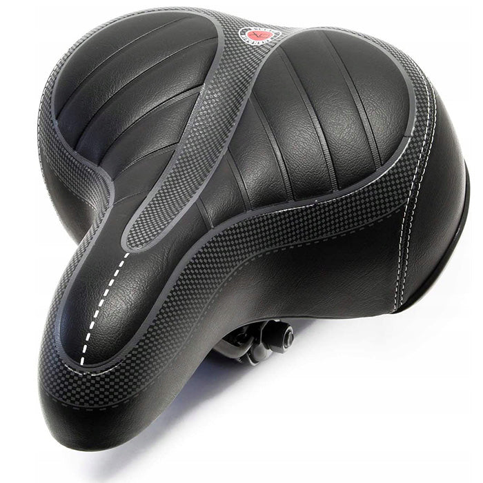 SPRING-LOADED BICYCLE SADDLE SOFT LARGE WIDE URBAN SADDLE BIKE Model CTB