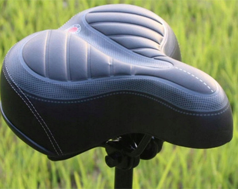 SPRING-LOADED BICYCLE SADDLE SOFT LARGE WIDE URBAN SADDLE BIKE Weight 726 g