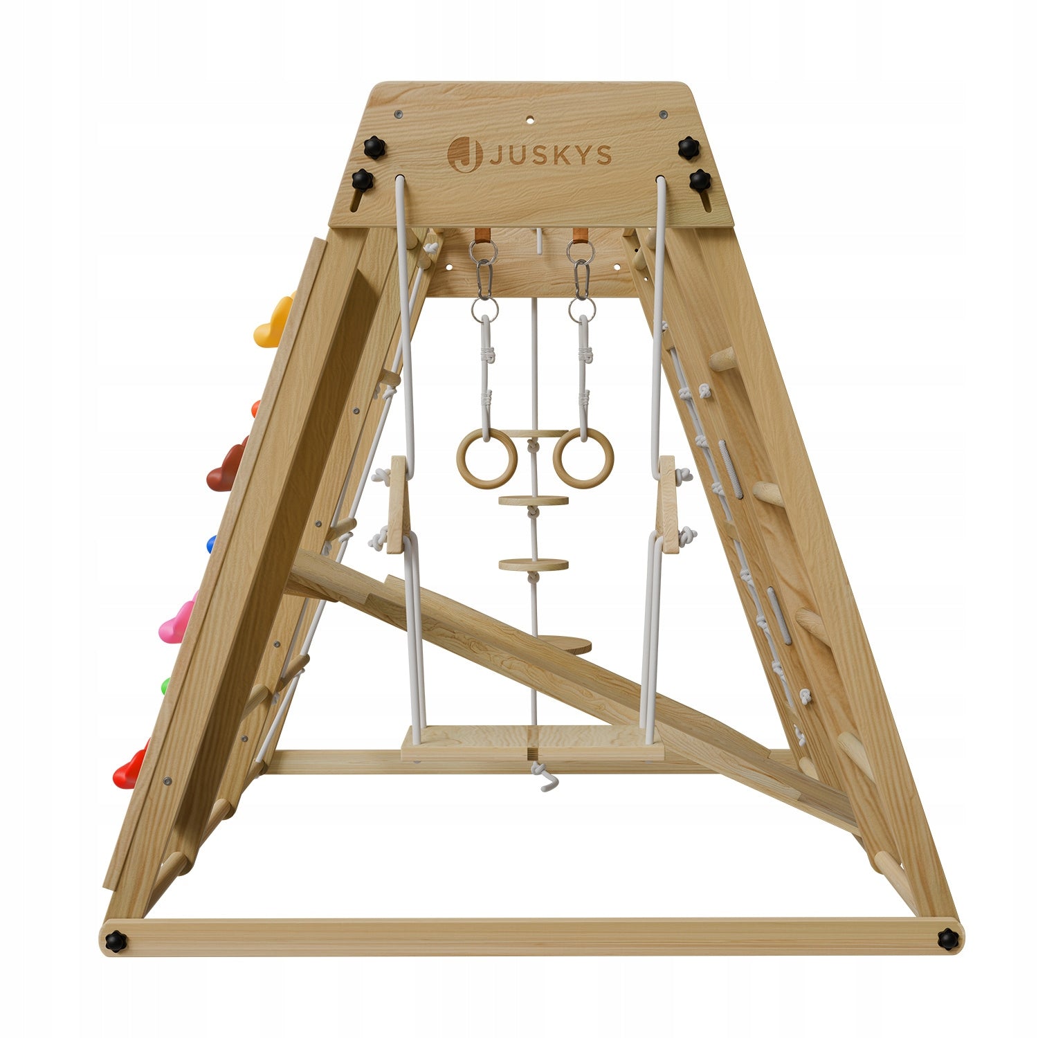 SQUARE TOYS FOR CHILDREN HOME CHILDREN'S WOODEN + SWING WALL Kid's age 12+ months