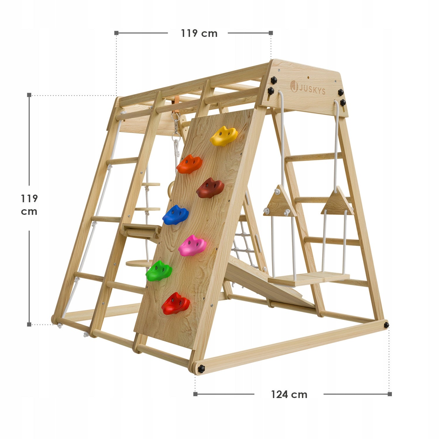 SQUARE TOYS FOR CHILDREN HOME CHILDREN'S WOODEN + SWING WALL Manufacturer code 4262437183282