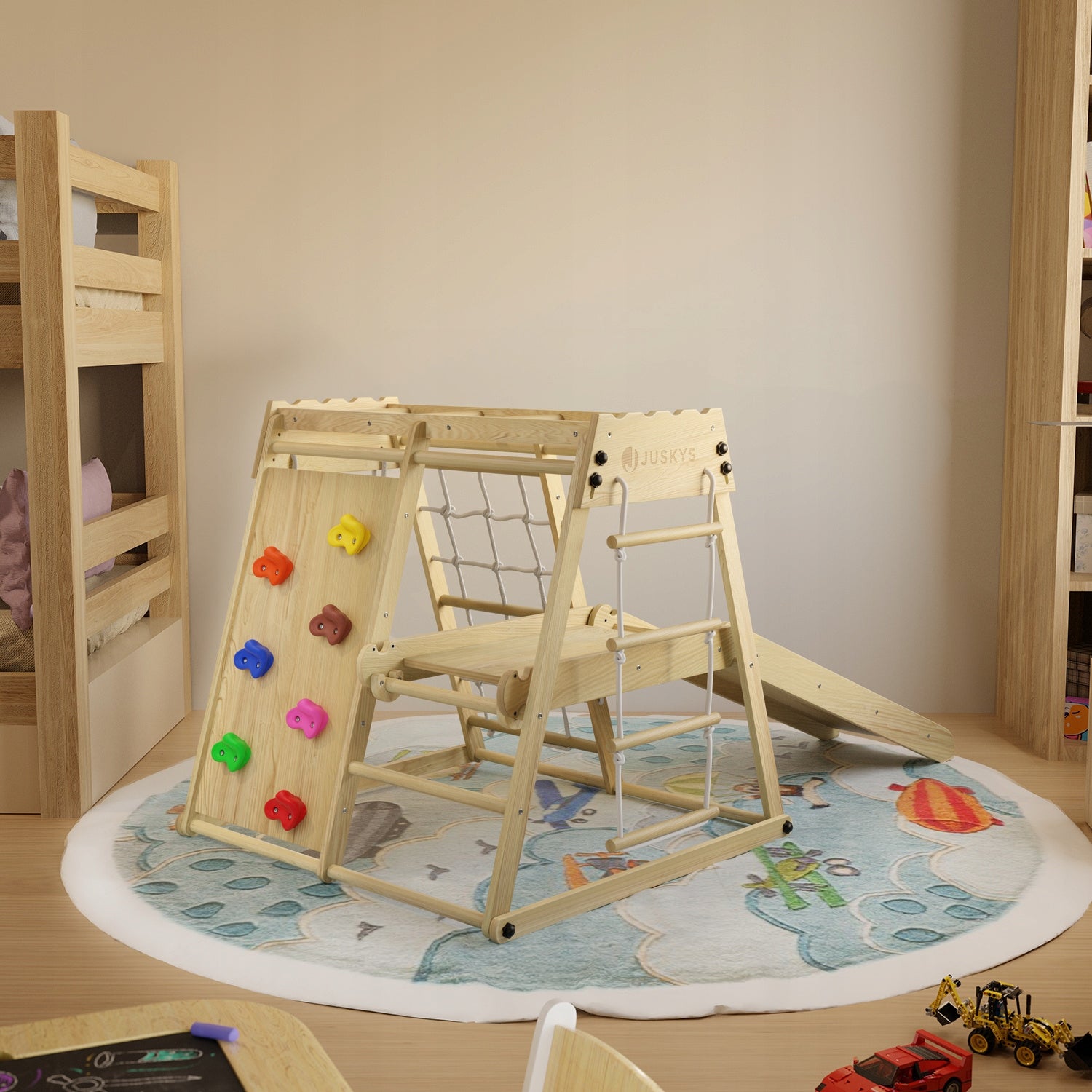 SQUARE TOYS FOR CHILDREN HOME CHILDREN'S WOODEN V2 + SWING WALL EAN (GTIN) 4262437183299