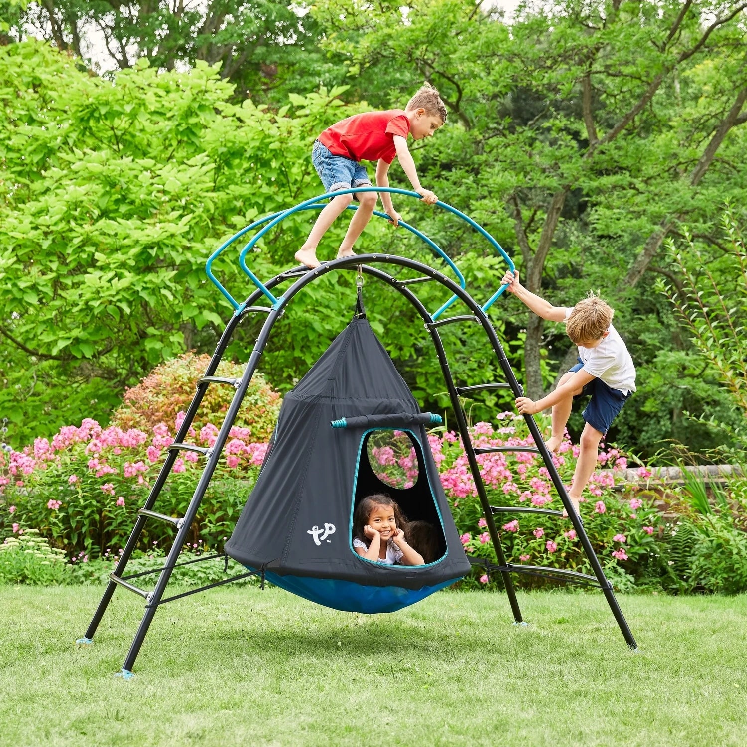 SQUARE TOYS GARDEN HOUSE UFO SWING CLIMBING LADDER TP Toys Packaging status original