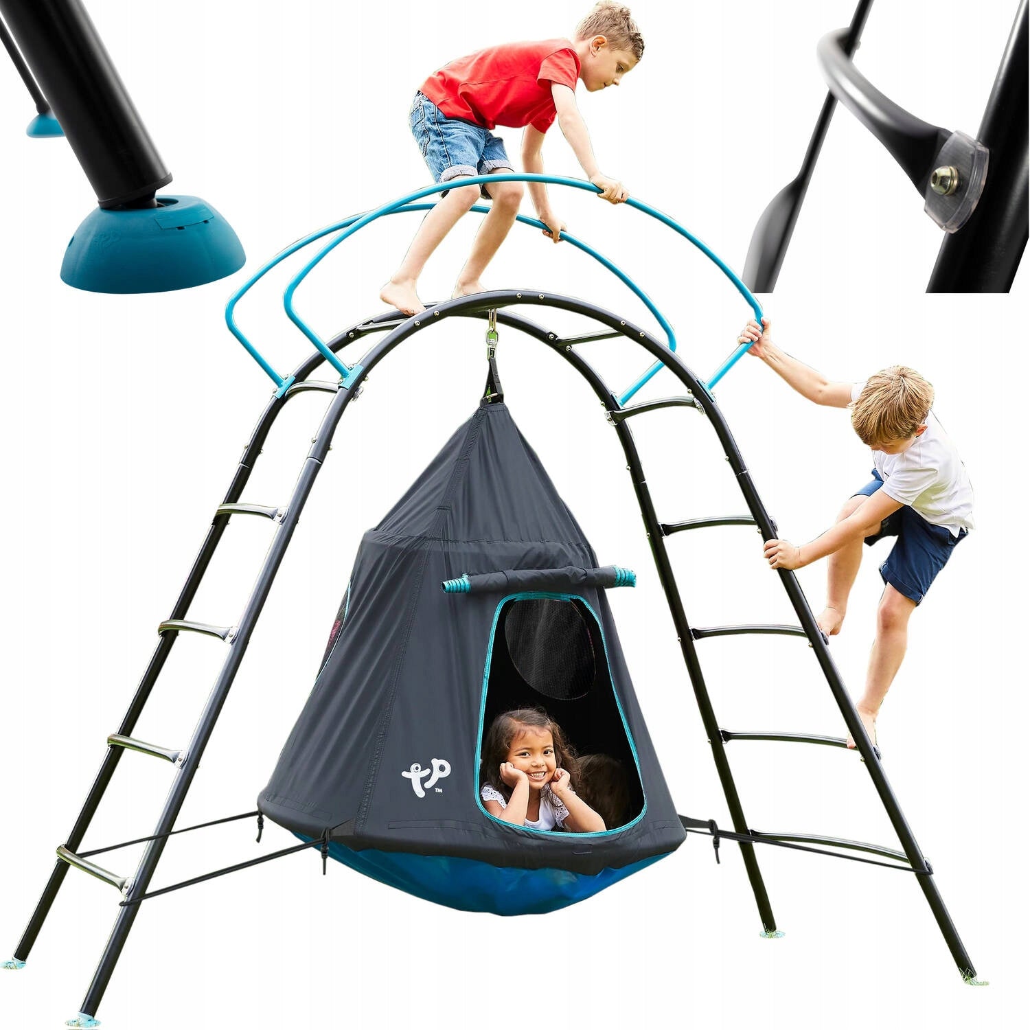 SQUARE TOYS GARDEN HOUSE UFO SWING CLIMBING LADDER TP Toys