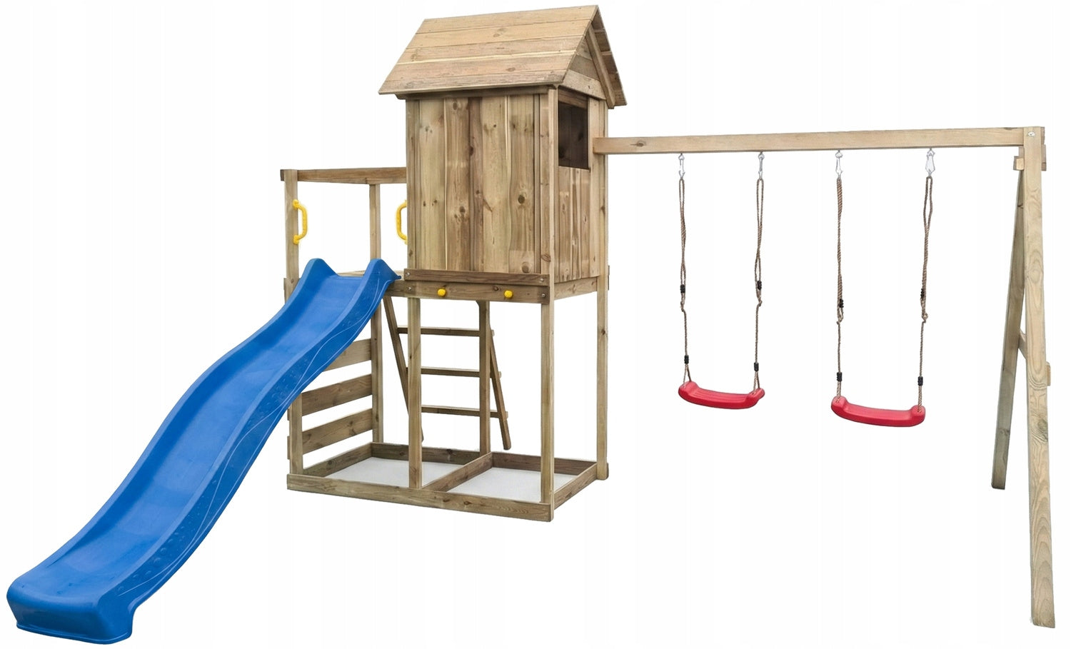 SQUARE TOYS WOODEN HOUSE SLIDE SWINGS Sandbox WALL FUNGOO Certificates and opinions CE