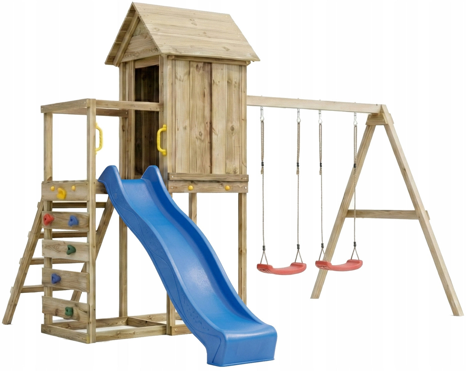SQUARE TOYS WOODEN HOUSE SLIDE SWINGS Sandbox WALL FUNGOO Manufacturer code S-09900-P-K-XB-1