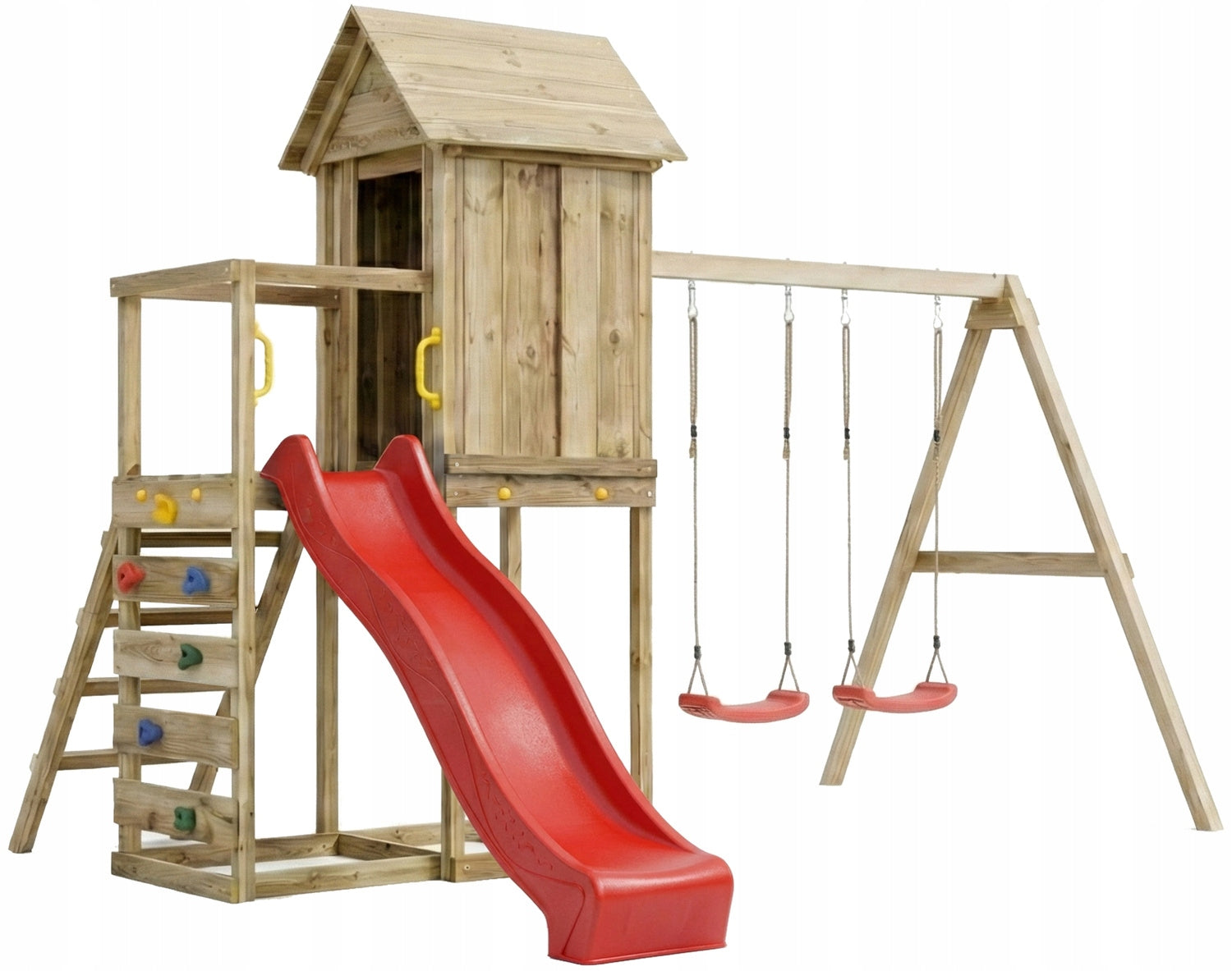 SQUARE TOYS WOODEN HOUSE SLIDE SWINGS Sandbox WALL FUNGOO Manufacturer code S-09900-P-K-XR-1