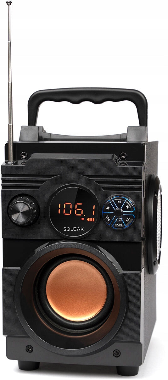 SQUEAK BassBlaster SQ1001 18W BT AUX USB SD Black Brand Squeak