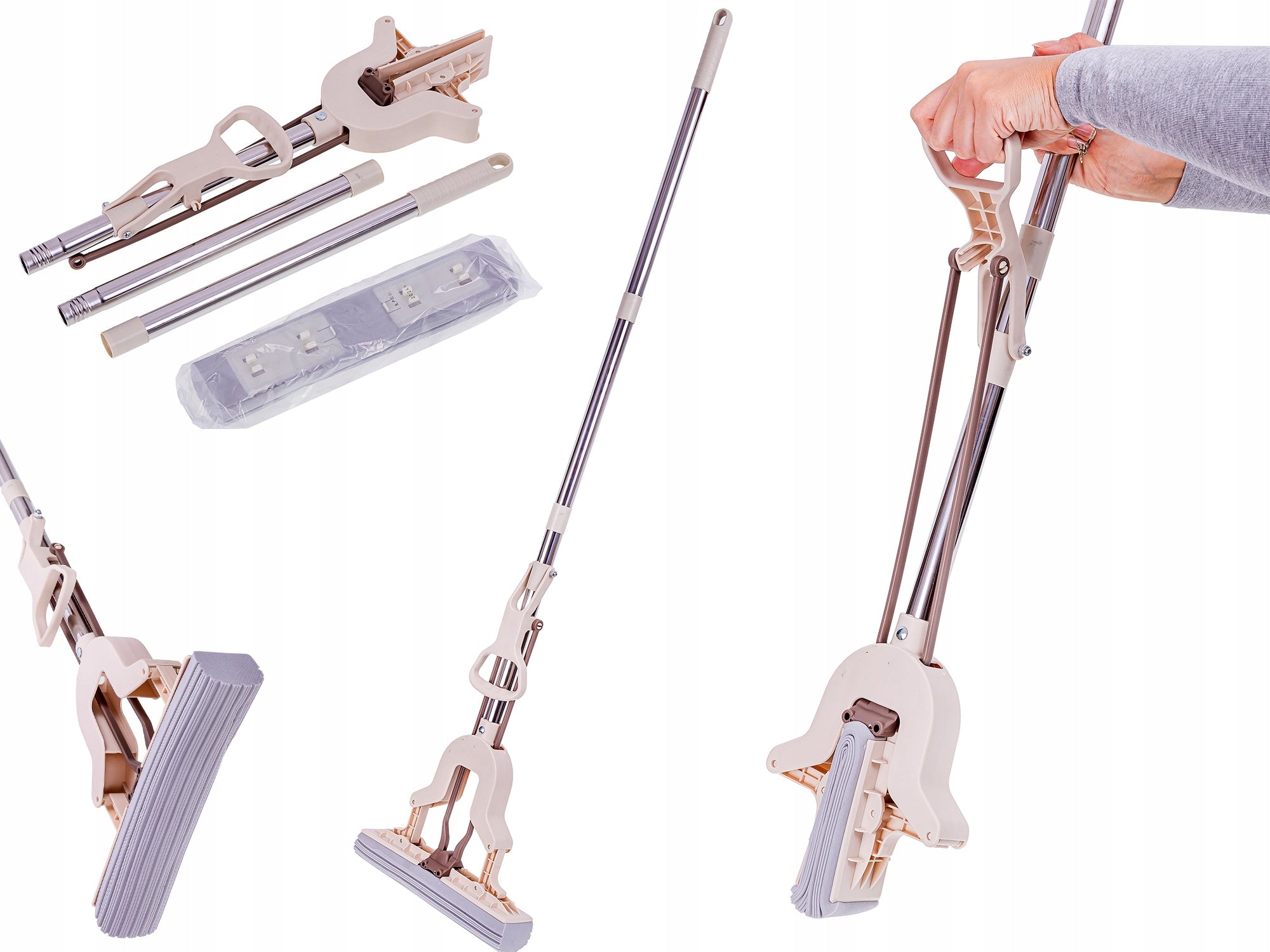 SQUEEZED SPONGE MOP 2 SPONGES Manufacturer code MOP GĄBKOWY WYCISKANY