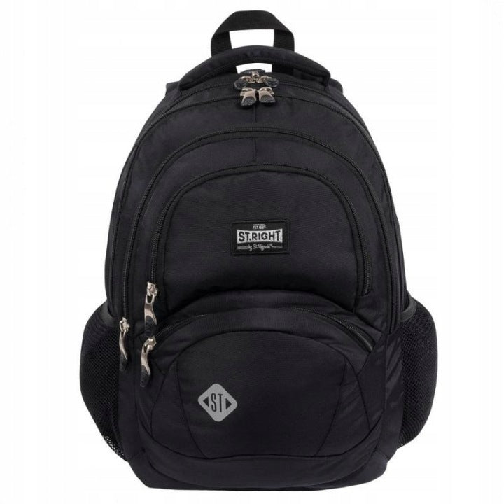 ST.RIGHT BLACK VINTAGE SCHOOL BACKPACK YOUTH BLACK