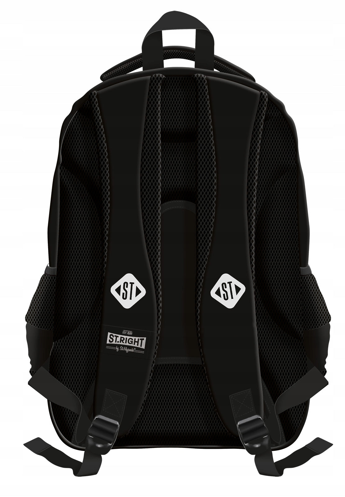 ST.RIGHT ST.MAJEWSKI BLACK VINTAGE SCHOOL BACKPACK Manufacturer code 655333