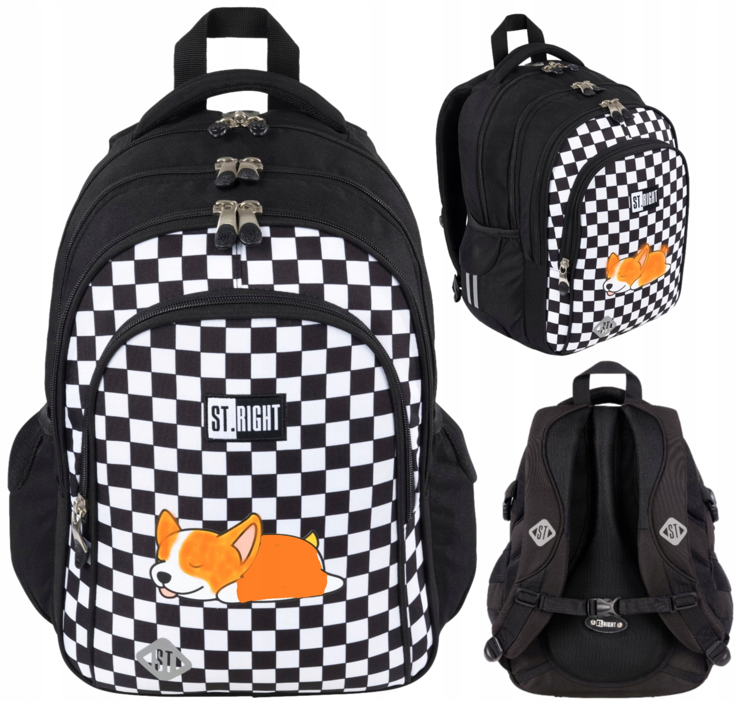 ST.RIGHT YOUTH SCHOOL BACKPACK FOR GIRLS GRILLE Sleppy Corgi