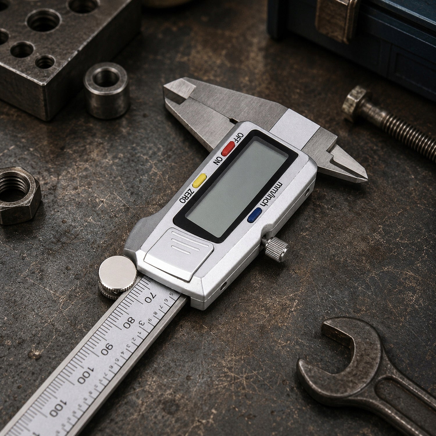 STAINLESS STEEL ELECTRONIC CALIPER DIGITAL 0-150MM CASE Brand MEMFLOW