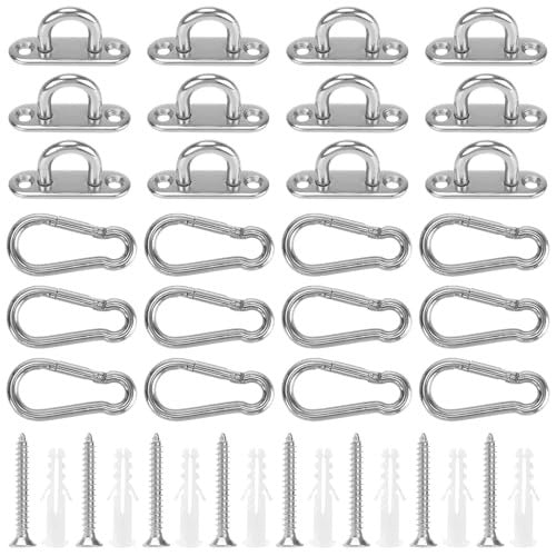 STAINLESS STEEL EYELET PLATES 12 PCS M5 CEILING HOOKS Brand no brand