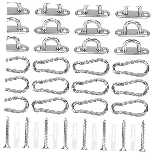 STAINLESS STEEL EYELET PLATES 12 PCS M5 CEILING HOOKS