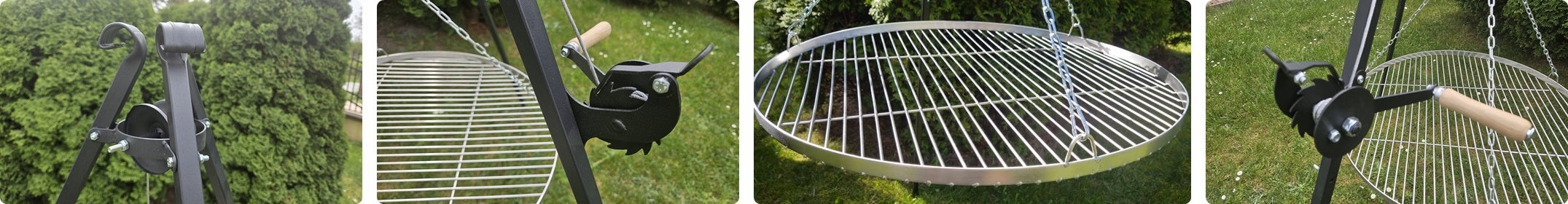 STAINLESS STEEL GRATE ROUND 70 CM for grill tripod grill grate Diameter 70 cm
