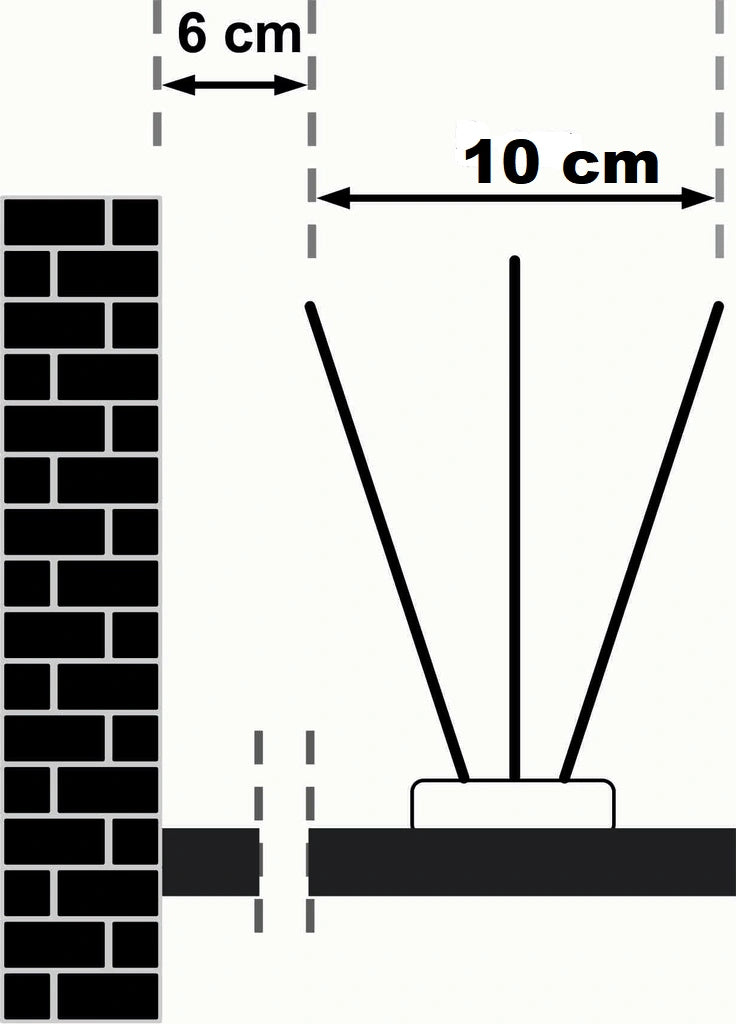 STAINLESS STEEL PIGEON BIRD SPIKES AGAINST PIGEON BIRDS 3-ROW U2 Product weight with unit packaging 0.3 kg