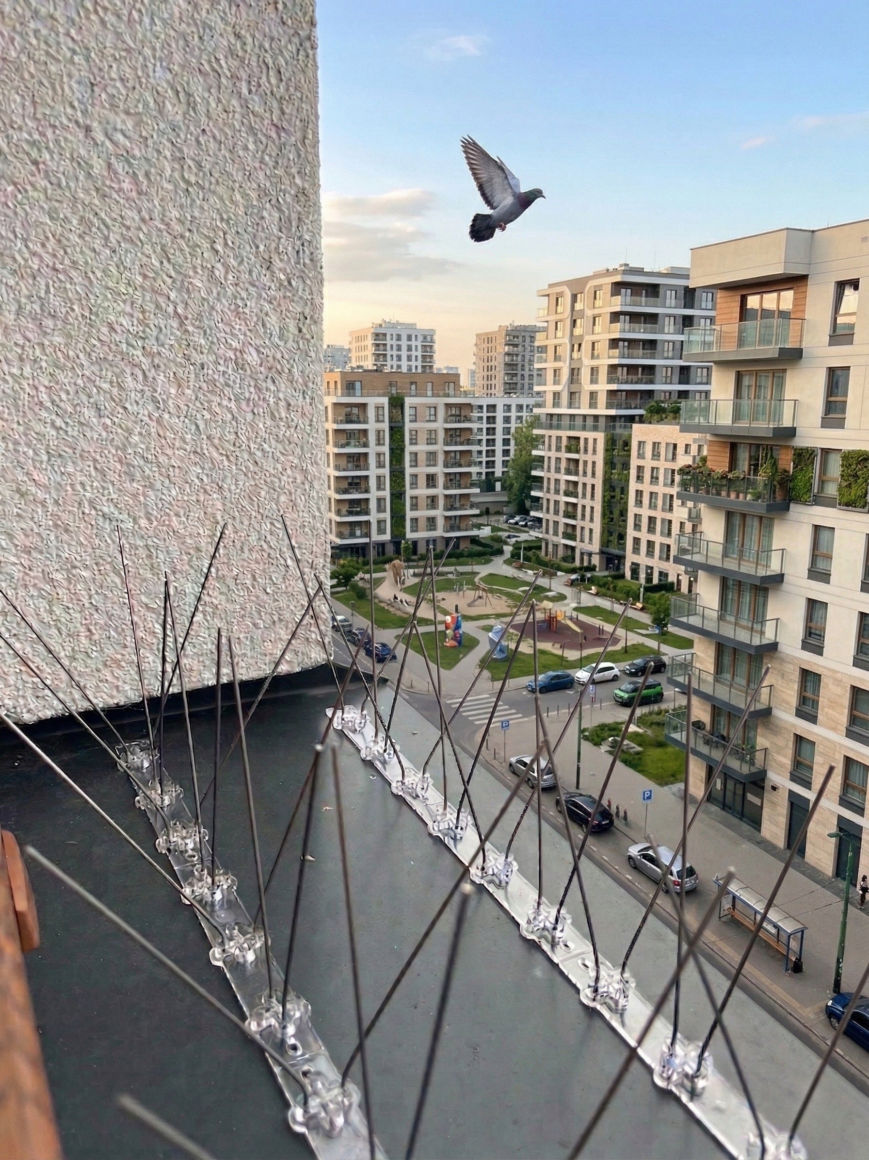 STAINLESS STEEL PIGEON BIRD SPIKES AGAINST PIGEON BIRDS 3-ROW U2 Use Against birds