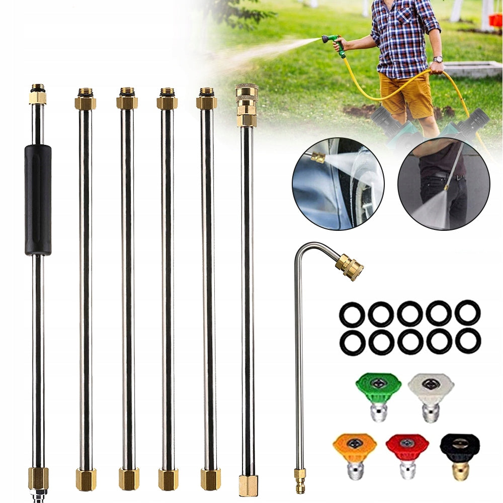 STAINLESS STEEL PRESSURE WASHER KIT EXTENSION WAND