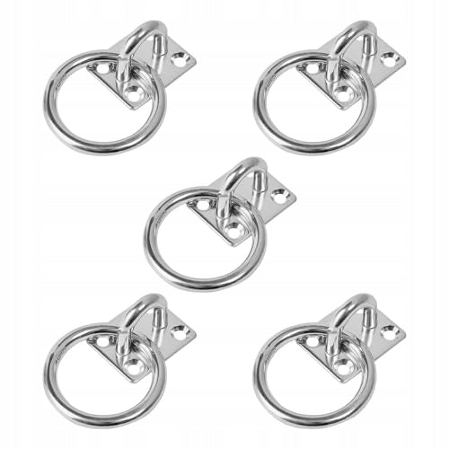 STAINLESS STEEL RING BUCKLE FIXING TO HORSE 5 PCS Brand no brand