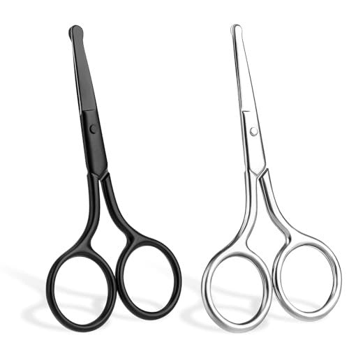 STAINLESS STEEL ROUNDED NOSE SCISSORS FOR MAN STEEL Brand no brand