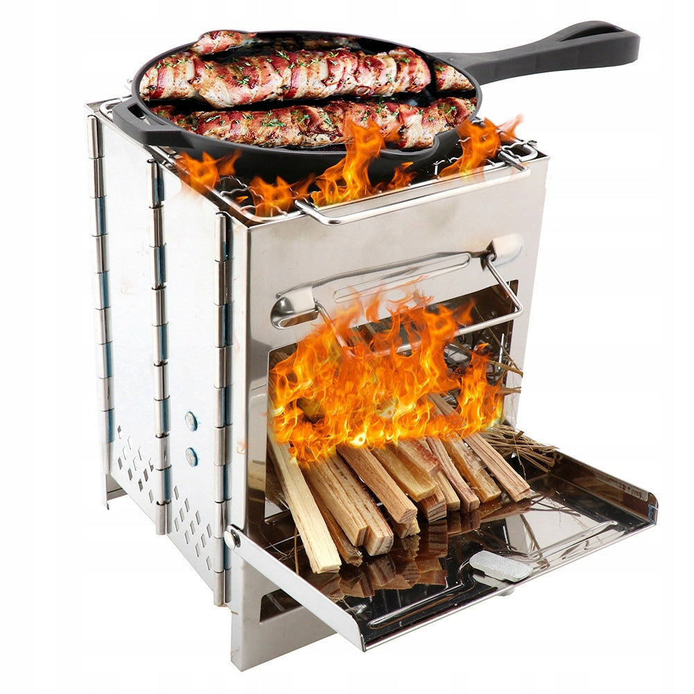 STAINLESS STEEL SCATTERED WOOD STOVE Brand no brand