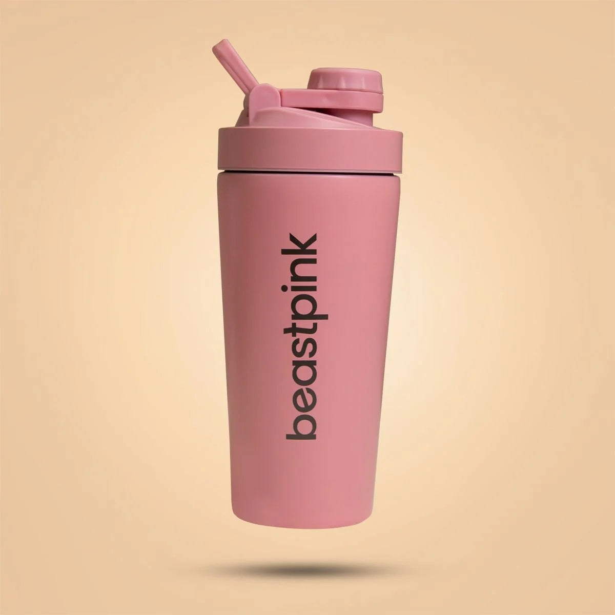 STAINLESS STEEL SHAKER WITH THERMAL STIRRER BeastPink 650ml PINK Kind shaker