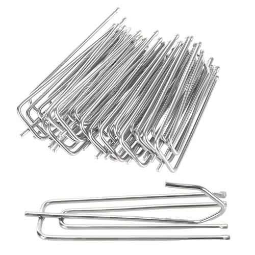 STAINLESS STEEL SILVER CURTAIN HOOKS SET OF 150 PIECES METAL Brand no brand