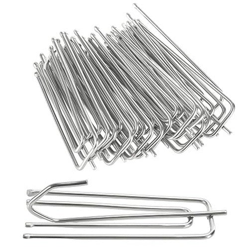 STAINLESS STEEL SILVER CURTAIN HOOKS SET OF 150 PIECES METAL