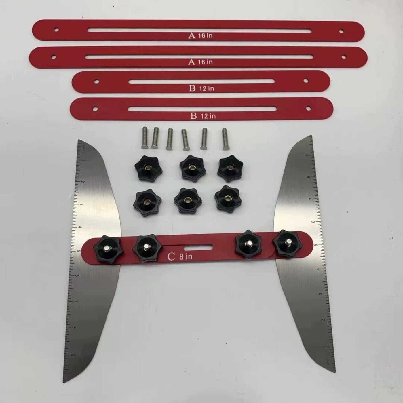 STAIR MEASURING TEMPLATE STAIR TREAD TEMPLATE FOR CUTTING 11-60 INCHES Packaging status original