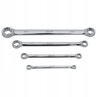 STALCO SET OF EYE WRENCHES TORX 4EL E6X8, E10X12, E14X18, E20X24