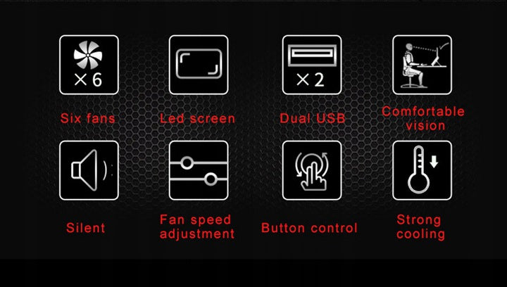 STAND COOLING PAD FOR LAPTOP 12-17″ + LED – COMFORT AND EFFICIENCY Manufacturer code PODKŁADKA CHŁODZĄCA LAPTOPA GAMINGOWA