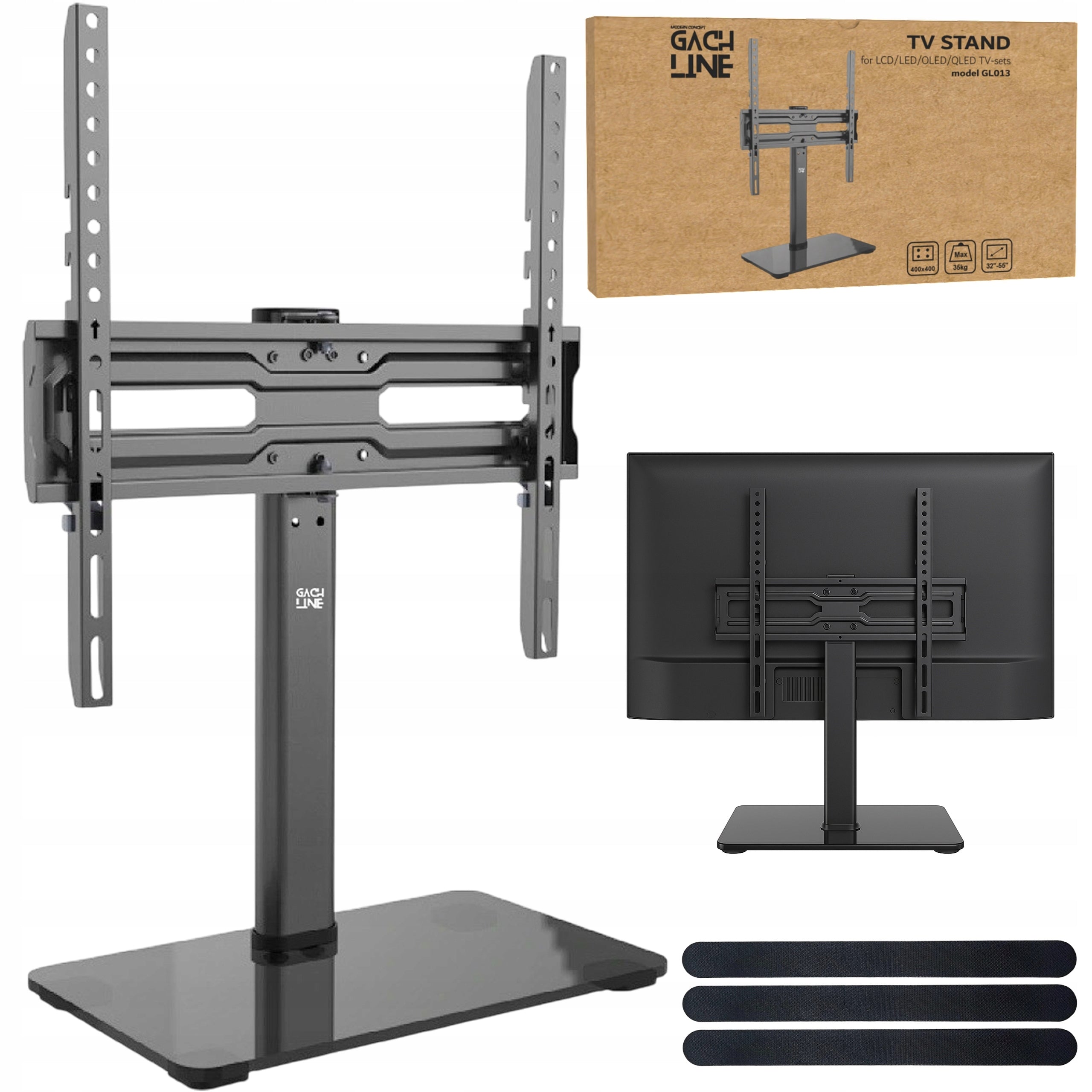 STAND TV MOUNT BASE FOR TV 32-55 INCHES SWIVEL VESA ADJUSTMENT