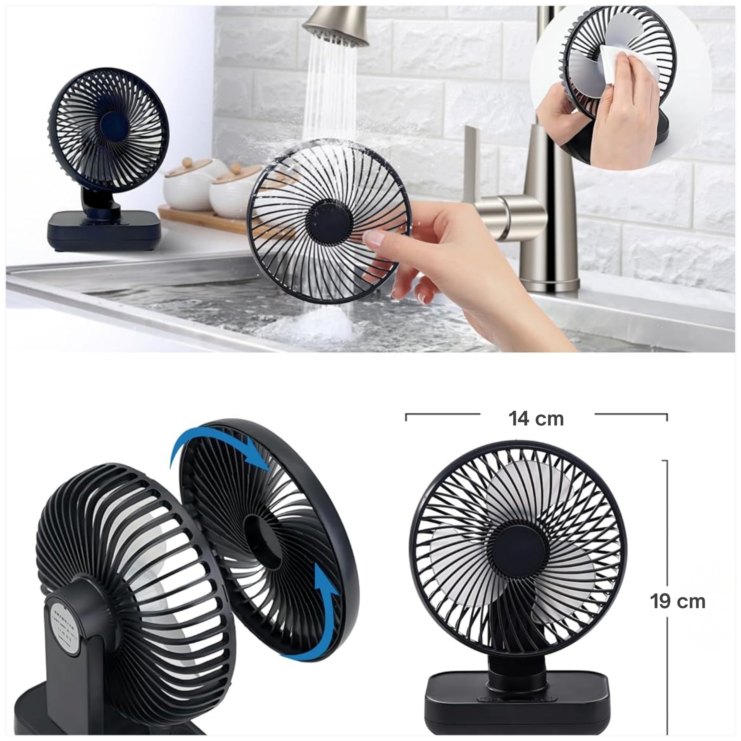 STANDING FAN DESK FAN PORTABLE WIRELESS HOME TO USB Manufacturer code WIATRAK WENTYLATOR BEZPRZEWODOWY USB