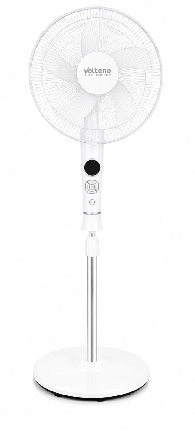 STANDING FAN FLOOR FAN OSCILLATION REMOTE CONTROL VO LCD WHITE STRONG Fan type floor