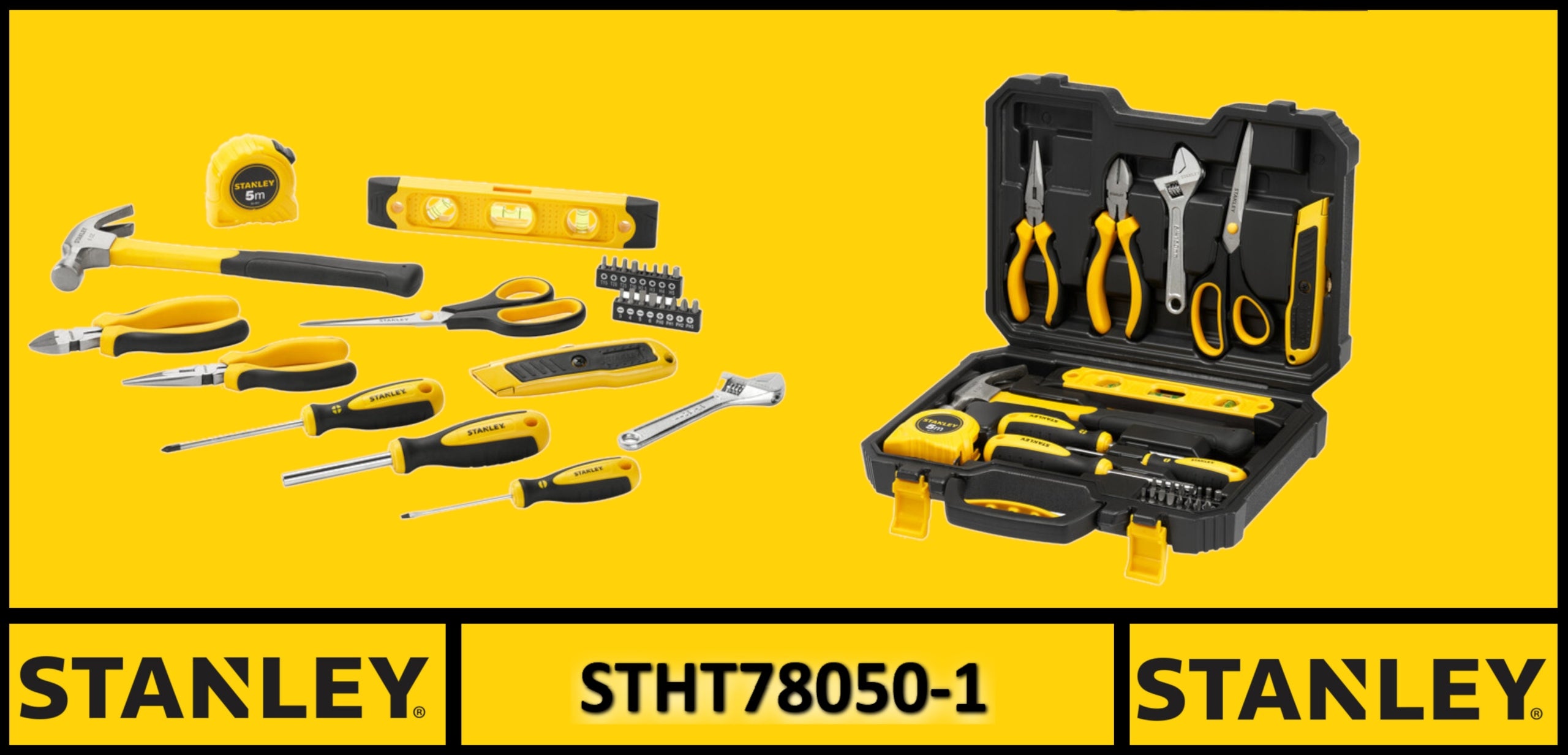 STANLEY 28 PIECE TOOL SET IN CASE STHT78050-1 Product weight with unit packaging 2.6 kg