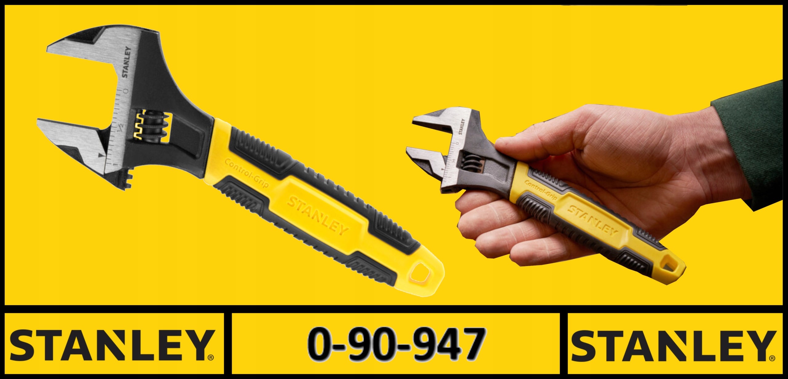 STANLEY ADJUSTABLE WRENCH MAXSTEEL 150mm 0-90-947 Key type adjustable