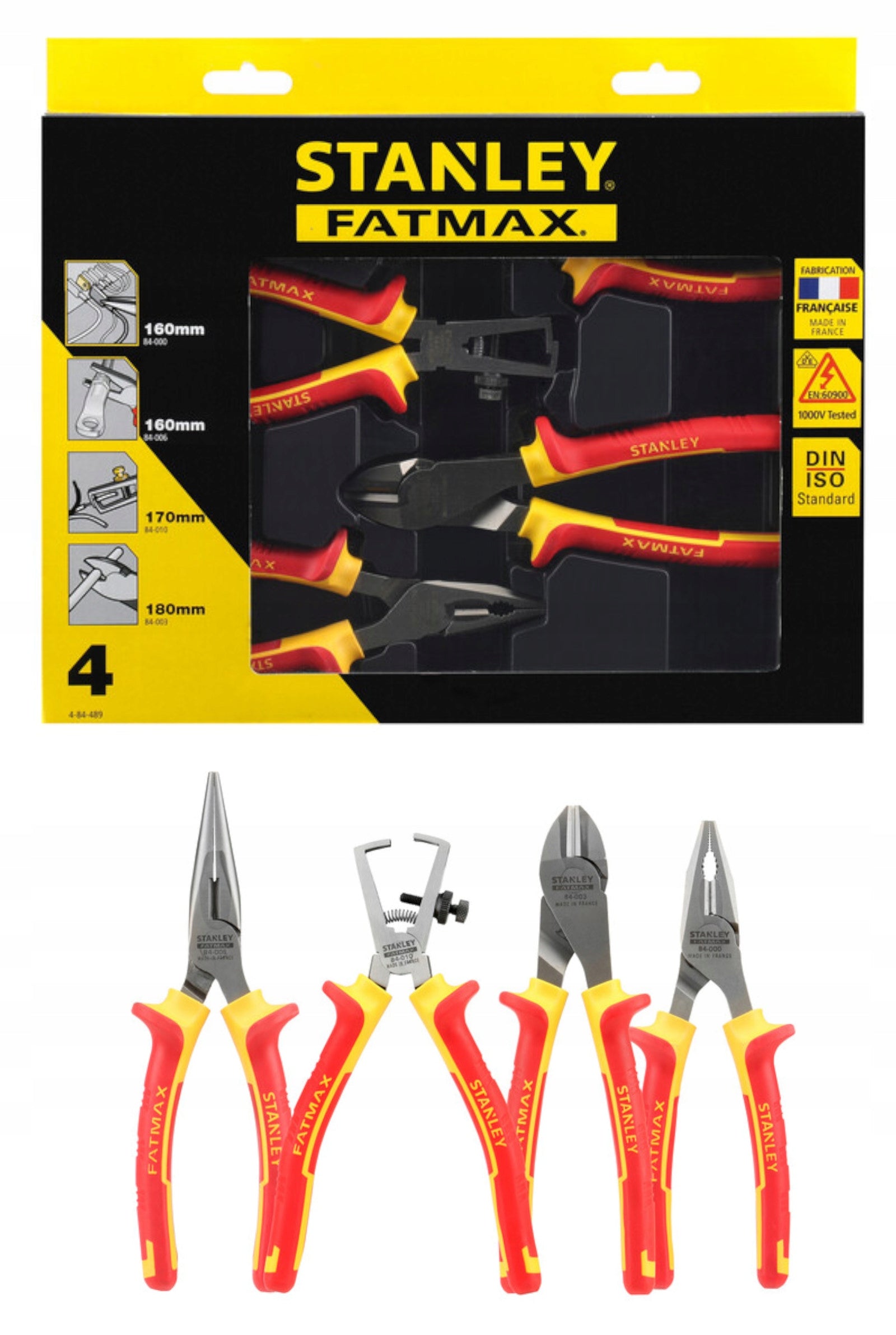 STANLEY FATMAX SET OF 4 PLIERS VDE 4-84-489