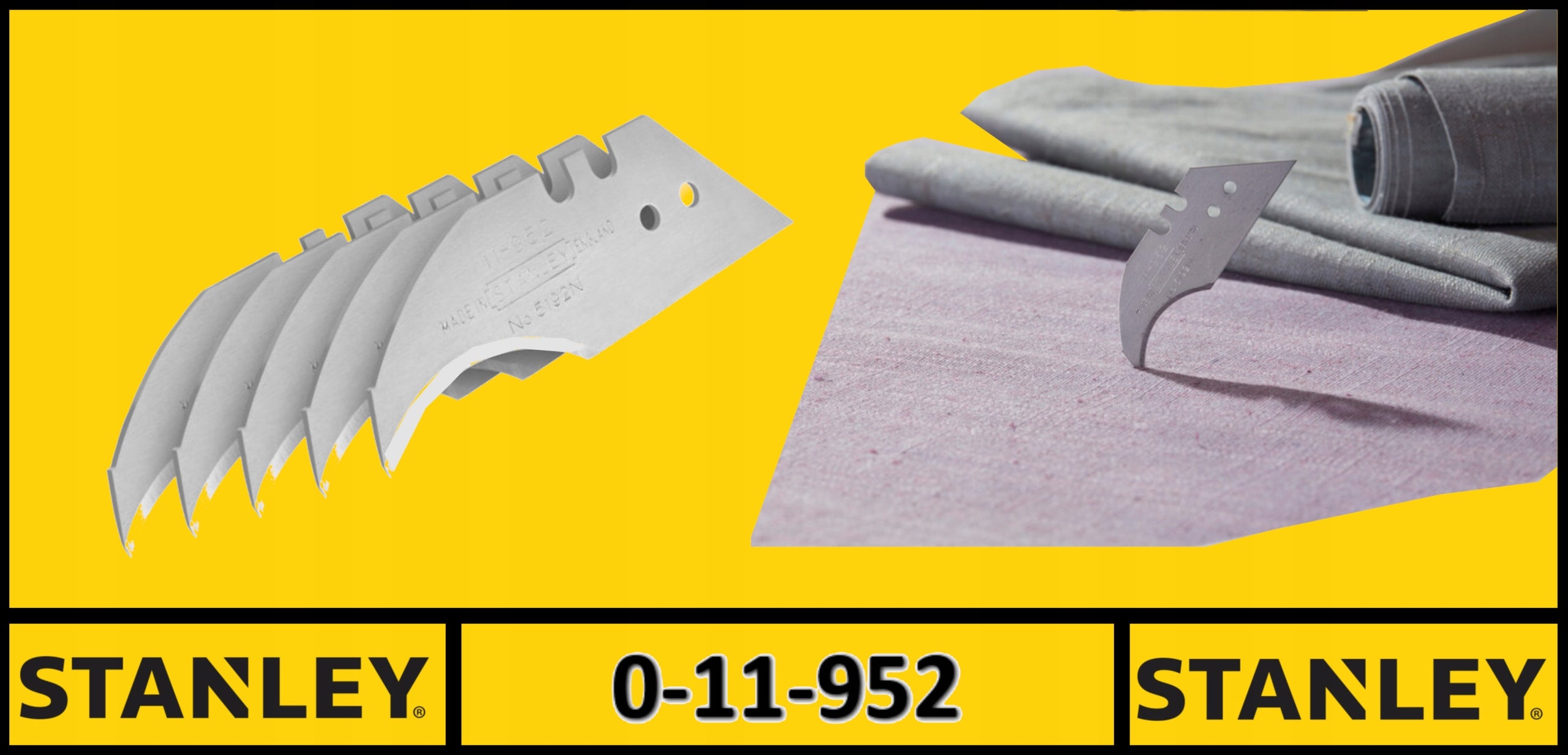 STANLEY HOOK BLADES TYPE 5192 5 PIECES 0-11-952 Manufacturer code 0-11-952