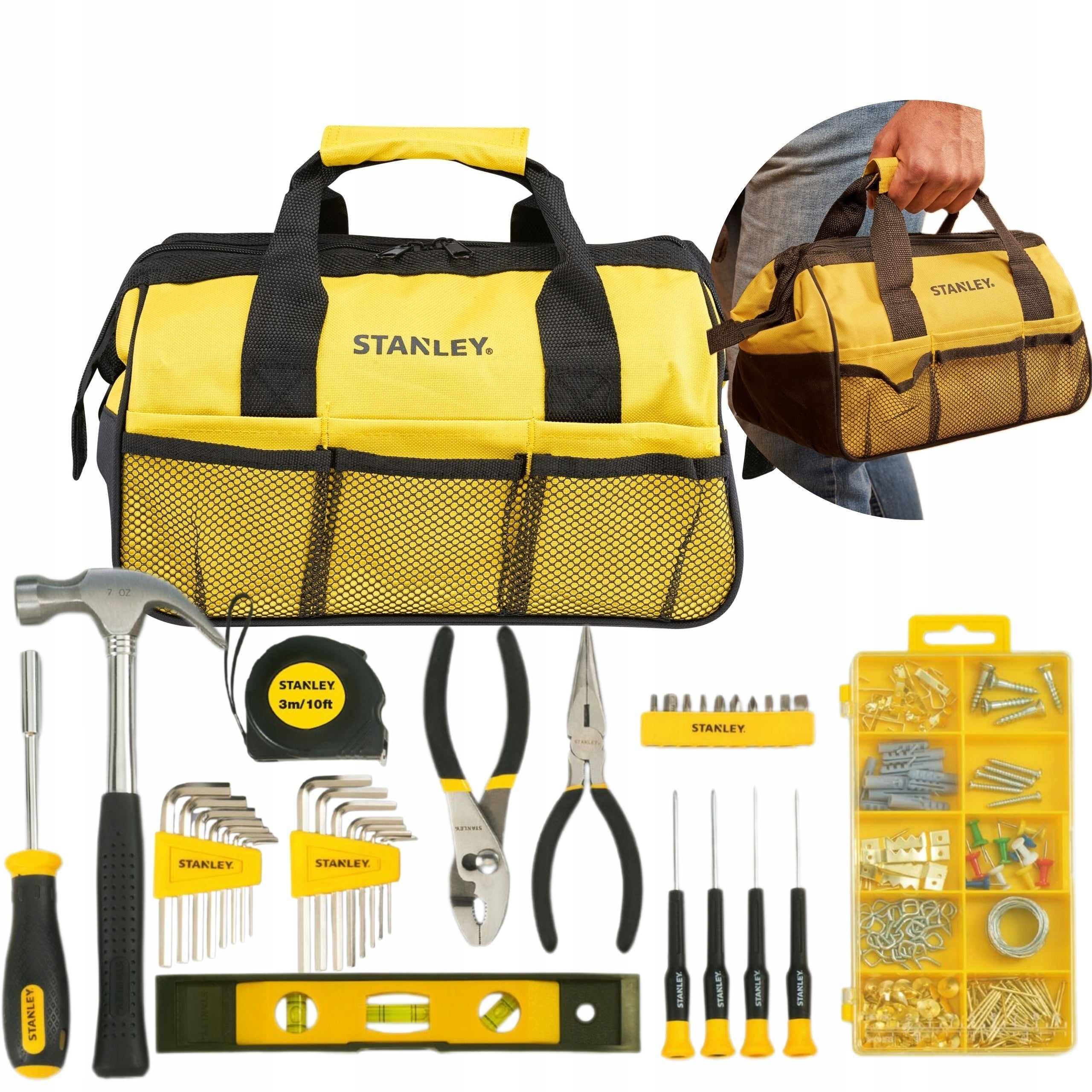 STANLEY TOOL KIT 38 ELEMENTS CONSTRUCTION BAG FatMax STMT0-74101