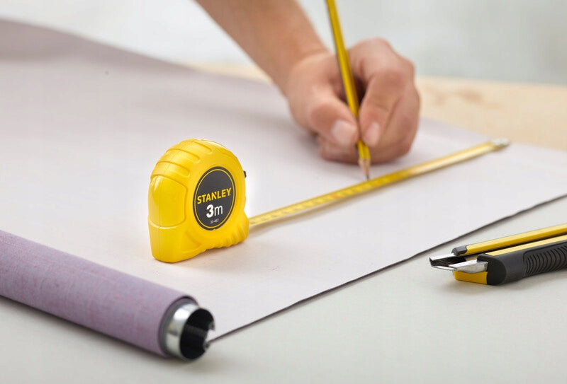 STANLEY YELLOW RETRACTABLE MEASURE 3m 1-30-487 Length 3 m