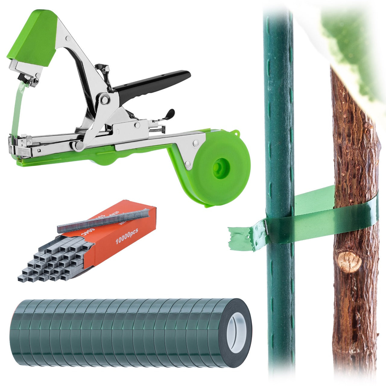 STAPLER FOR LIGATING TOMATO PLANTS ORCHARD NURSERY + 20x TAPES