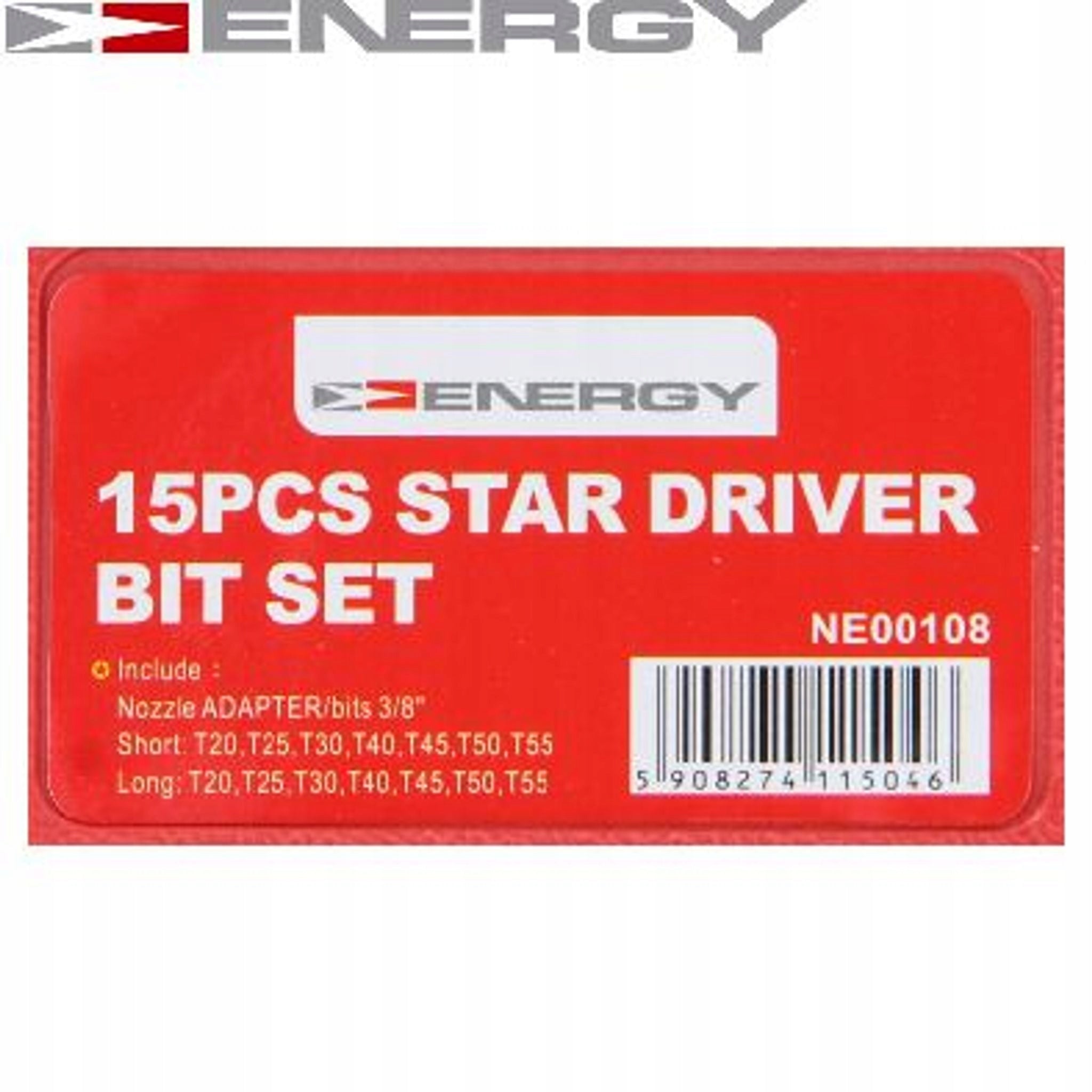 STAR CAPS - SET OF 15 ELE+ADAPTER Tool set Energy NE00108 Brand Energy