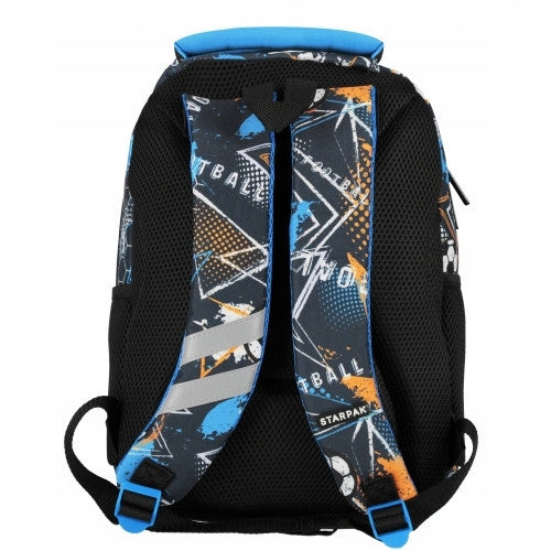 STARPAK SCHOOL BACKPACK SATCHEL FOOTBALL Brand Starpak