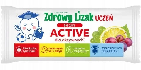 STARPHARMA Healthy lollipop STUDENT ACTIVE with grape and lemon flavor 1 piece