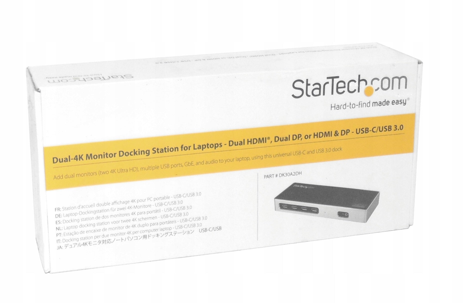 STARTECH DUAL 4K DOCK REPLICATOR DOCK